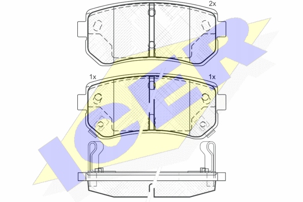 SABOTS DE FREIN DE FREIN ICER HYUNDAI I20 I30 ARRIÈRE photo 3 - milautoparts-fr.ukrlive.com