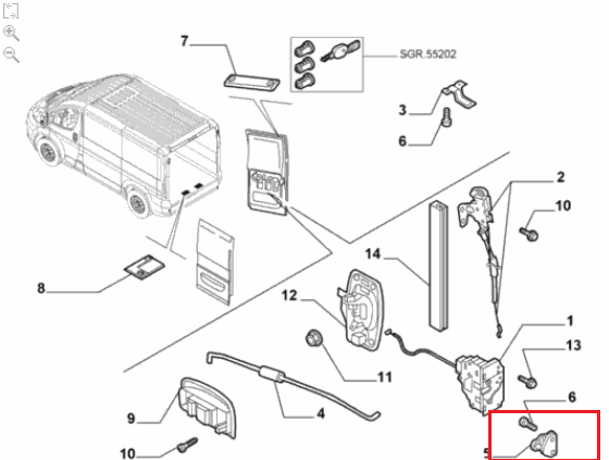 AVEC FIAT VIS DE SERRURE PEUGEOT/FIAT T. BOXER (06- ) / DUCATO, GRANDE PUNTO photo 4 - milautoparts-fr.ukrlive.com