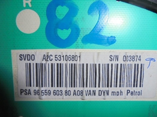 фото №4, Peugeot 1007 спідометр  прилади 9655960380 англія