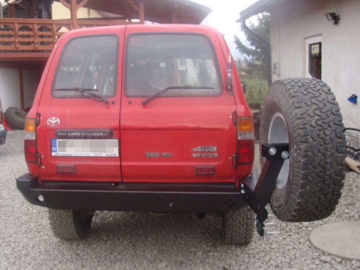 фото №10, Крепление колёса запасного держатель land cruiser 90