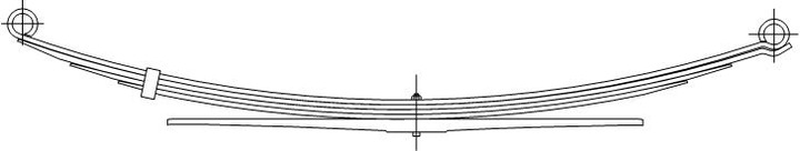 фото №1, Рессора рессоры mercedes 407 408 409 410 зад 5p