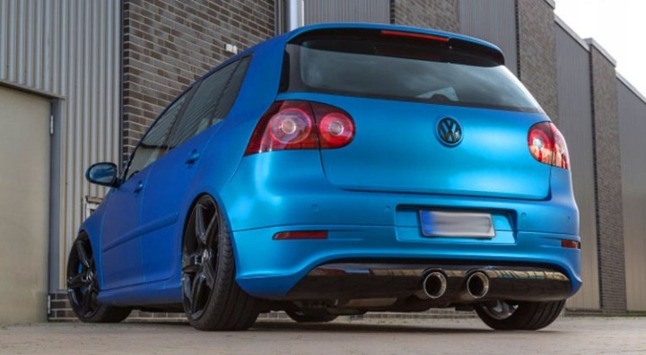 фото №13, Vw golf 5 mk5 v дифузор накладка бампера зад заднього r32 gti двигун 2 труби