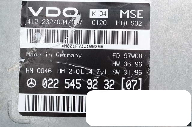 фото №6, Компьютер mercedes w203 w208 0225459232 07 | gw fv