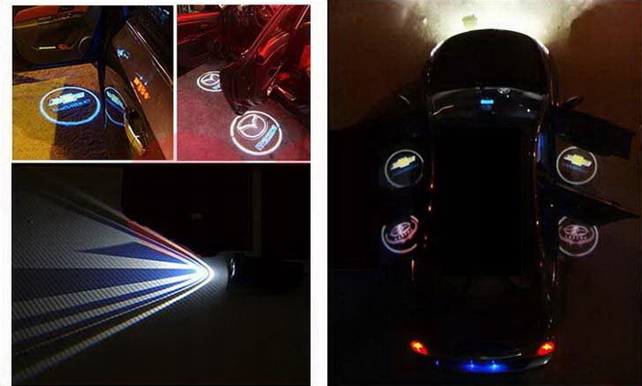 фото №10, Світла led powitalne логотип chevrolet corvette 2x7w