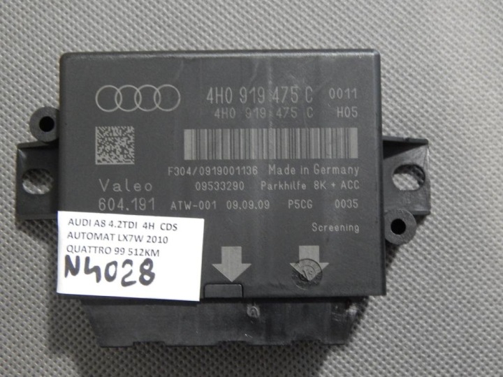 AUDI A8 D4 modul riadiaca jednotka parkovania 4H0919475C