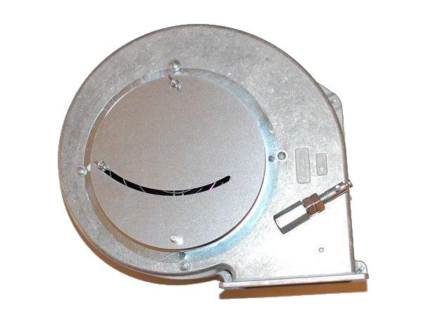 Wentylator promieniowy WPA 160 KP z aluminiową obudową, klapką i przysłoną do nadmuchu powietrza