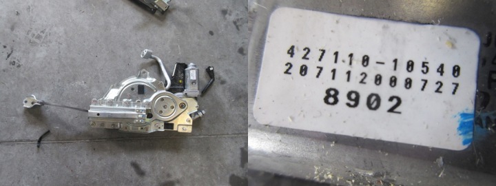 MECCANISMO MOTORINO TERGICRISTALLI DEL COFANO POSTERIORE LEXUS RX350