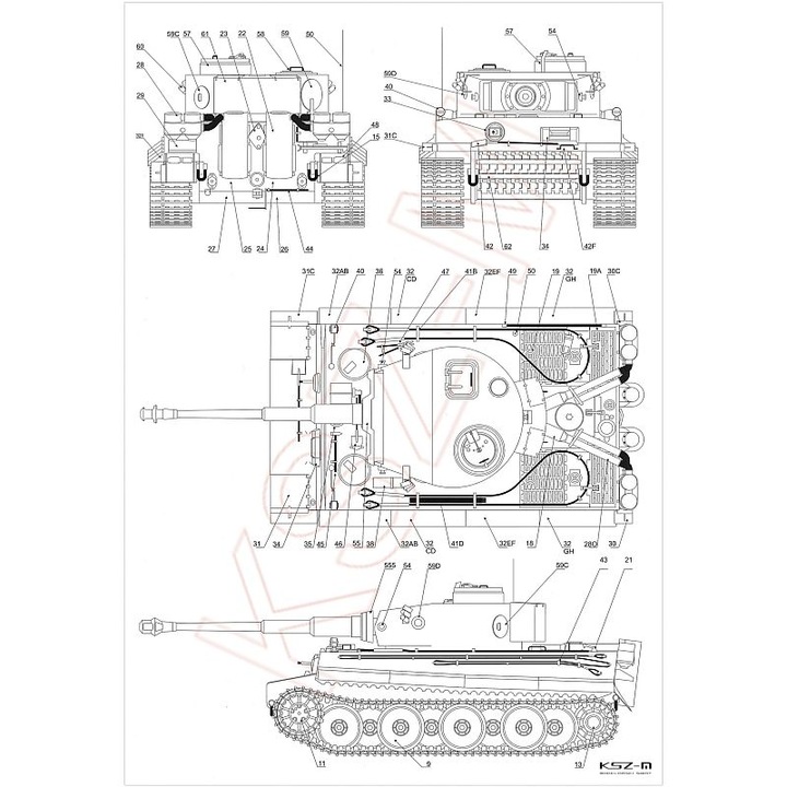 Чертеж tiger 1
