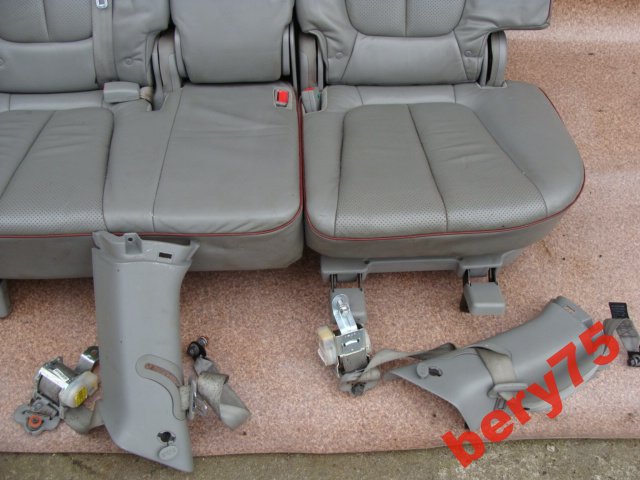 фото №4, Hyundai santa fe 09r сиденья с ремни ii ряд кожа