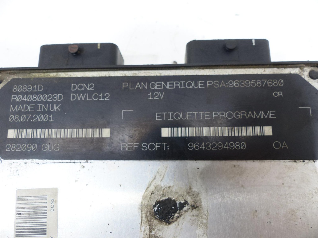 фото №11, Citroen xsara ii 00-04 1.9d бортовий комп'ютер 9639587680