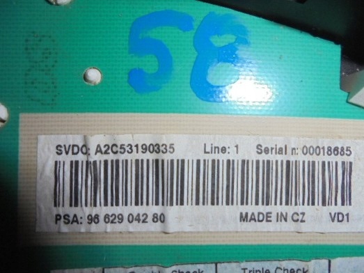 фото №4, Peugeot 207 лічильник прилади 9662904280 anglia