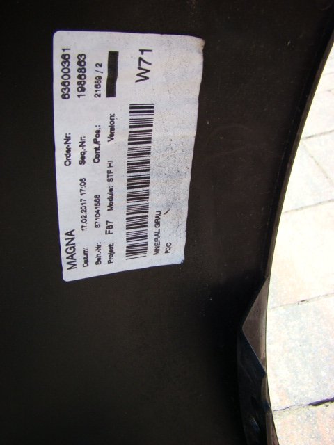 фото №9, Bmw m-2 f-87-zderzak задняя задний