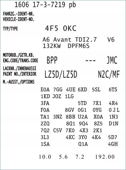 Купить Наклейка идентификационная vin автомобильная каждый тип все виды