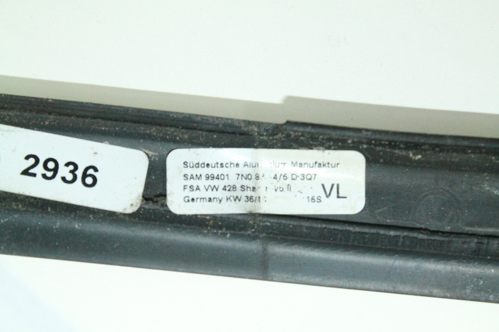 фото №4, Vw sharan 7n0 11-молдинг ущільнювач лівий перед