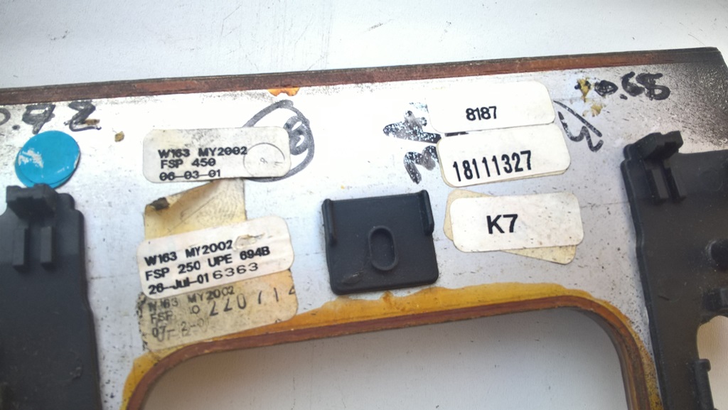 фото №8, Панель рамка окон зеркал mercedes ml w163