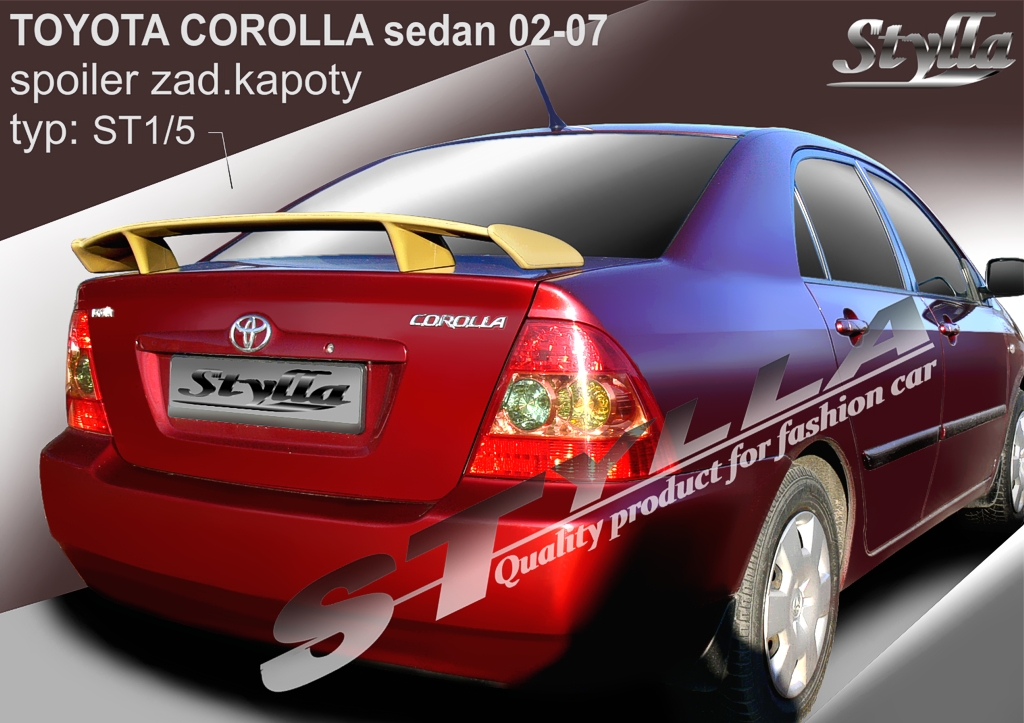 фото №1, Спойлер спойлер do toyota corolla sedan 01--