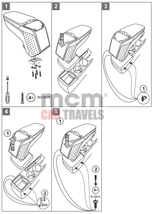 фото №10, Armster 2 подлокотник кожаный nissan note 2013-2019
