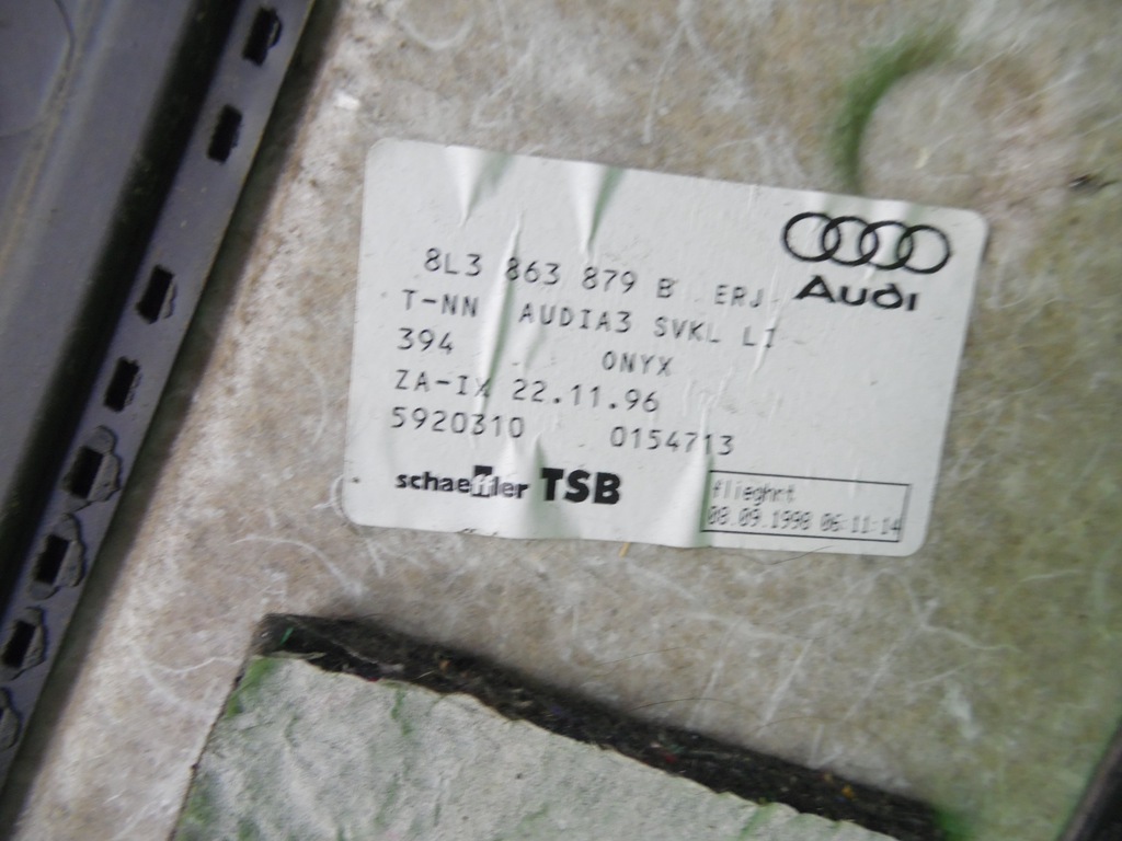 фото №8, Кронштейн полиця задня ліва audi a3 i 8l 3d 96-00