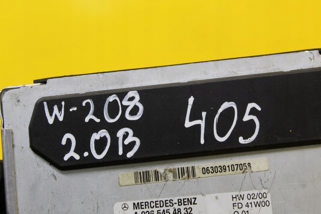 фото №5, Модуль блок управления двигателя w208 2.0 b a0265454832