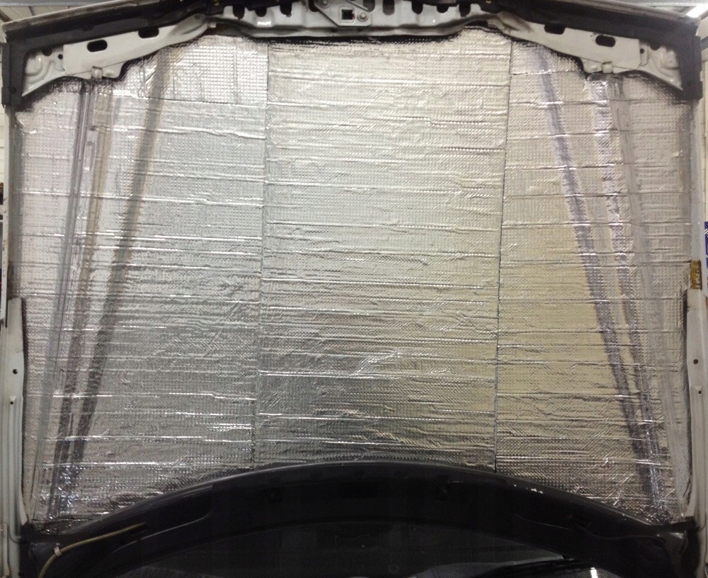 фото №14, Мат шумоизоляционная шумоизоляция капот отсек двигателя trudnopalna na крышка