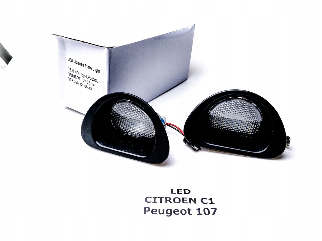 фото №9, Led фонари номерного знака citroen c1 peugeot 107