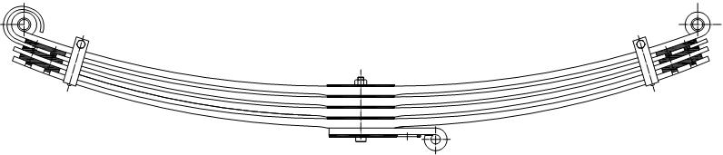 фото №1, Рессора рессоры man 19 22 24 25 32 33 перед 4p