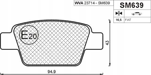 фото №3, Тормозные колодки тормозные перед+ задняя fiat bravo ii 2 stilo delta iii