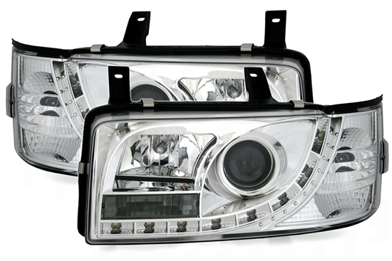 фото №2, Лампи dayline vw t4 хром daylight + задні led