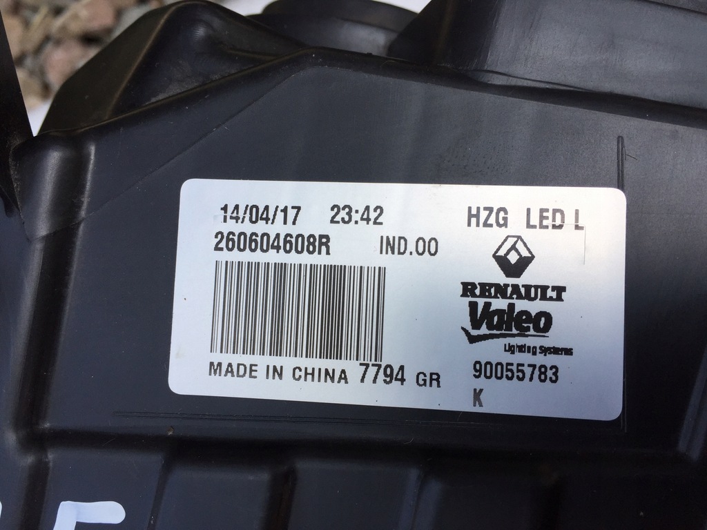 фото №4, Renault koleos ii full led левая лампа перед 2017-