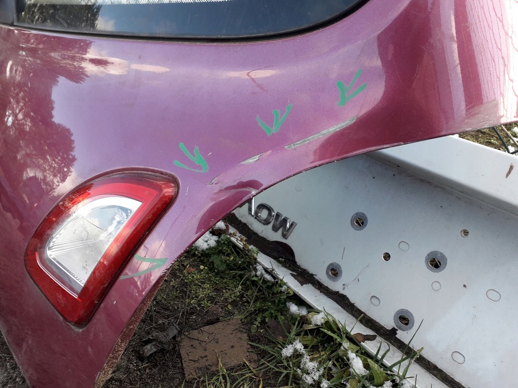 фото №4, Крышка багажника задняя задняя renault twingo ii lift 11-