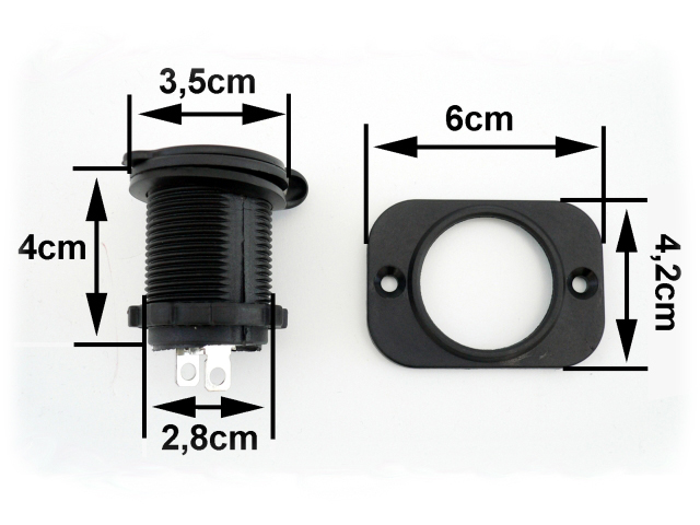 фото №7, Роз'єм прикурювача hermetyczne додаткові 12v 24v